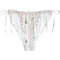 Next Bas de bikini vert / rose / blanc