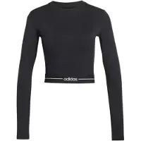 Adidas T-shirt fonctionnel 'HYPERGLAM' noir / blanc