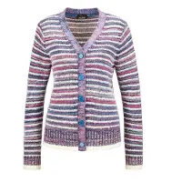 Goldner Cardigan bleu / violet / rose / blanc naturel