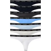 Calvin Klein Underwear String crème / bleu marine / bleu pastel / bleu clair / graphite / blanc