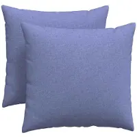 vidaXL Coussins de canapé, lot de 2, bleu jean, 45 x 45 cm, en tissu