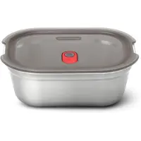 Black+blum Steel Food Box Gris Small