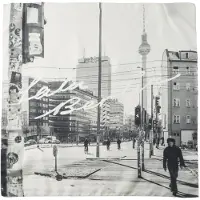 Lala Berlin Foulard 'Berlin' gris / gris clair / noir / blanc cassé