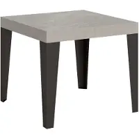 Itamoby Table Extensible 90/246X90 Cm Pieds Anthracite Cachemire Flame