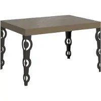 Itamoby Table Extensible Karamay 140/224X80Cm Gris Tourterelle Avec Pieds Anthracite