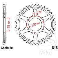 JT Sprockets 530 Jtr816.45 Steel Rear Sprocket Argenté 45t