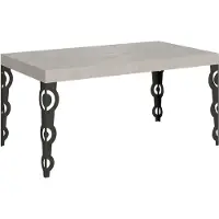Itamoby Table Extensible En Cachemire Karamay 160/420X90 Cm Avec Pieds Anthracite