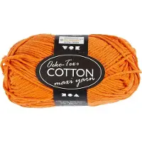 Creativ Company Katoengaren Afm 8/8 L : 80-85 M Oranje - 50gr.