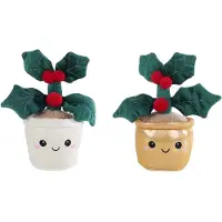 Van Manen Veenendaal Van Manen's Handelsonderneming Peluche de houx de Noël, 2 couleurs
