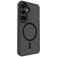Evelatus Back panel cover Samsung Galaxy S25 Hybird Case With Magnetic PC+TPU Black (Samsung Galaxy S25), Coque pour téléphone portable, Noir