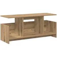 vidaXL Support TV 102 x 35 x 45 cm, bois composite imitation chêne artisanal