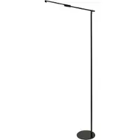 FABAS LUCE Ideal - Lampadaire Led Noir Orientable En Métal H.130 Cm - Lumière Led 10W Intégrée Cct (3000K 4000K 5000K 6000K)