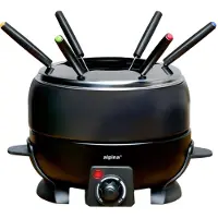 Alpina sport Fondue-Set 230V 2,3L, Set à fondue, Gris, Noir