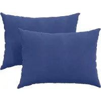 vidaXL Coussins de canapé 2 pcs Bleu police 70 x 50 cm
