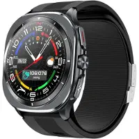 INF Montre Connectée Santé Avancée : ECG, Tension Artérielle, AMOLED, 2 Bracelets Le noir