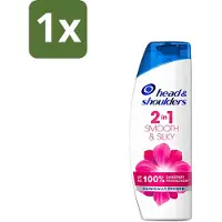 Head & shoulders - Shampooing - Smooth & silky - 2-en-1 - Cheveux soyeux et revitalisants - 400 ml - 1 pièce