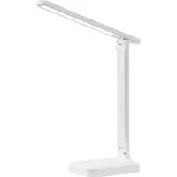 Avizar , lampe de bureau LED 7 W pliable avec 3 températures de couleur, blanc