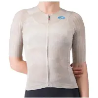 Castelli Aero Race 8s Short Sleeve Jersey Beige S Femme