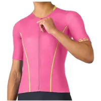 Castelli Anima Flow Short Sleeve Jersey Rose L Femme