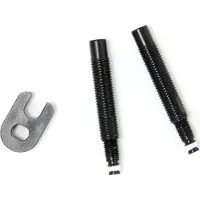 Schwalbe Lot de 2 rallonges de valve avec extracteur de noyau, noir, 65 mm