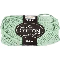 Creativ Company Fil de coton Afm 8/8 L : 80-85 M Vert Menthe - 50gr.