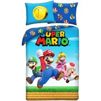 Halantex Super Mario Set Of Sheets Multicolore