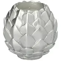 Starpak Bougie sphérique Bougie sphérique Pine Cone argenté (1 pcs)