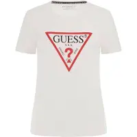 GUESS T-shirt rouge / noir / blanc