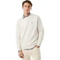 Pepe Jeans pour homme. PM5800013 Sweatshirt Macbeth Small Logo Plain off-white (M), Blanc, Casuel, Coton