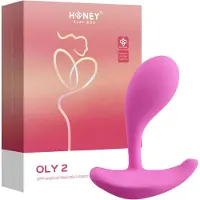 Honey Play Box Oly 2 - Vibromasseur point G et clitoris contrôlé par application (rose)