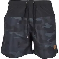 Urban Classics Shorts de bain bleu fumé / bleu-gris / noir