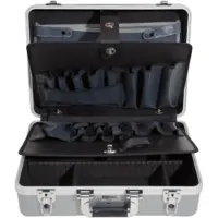 Ks Tools Mallette à outils ABS à coque dure avec cadre aluminium 471x338x154 mm - 850.0540