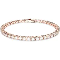 Swarovski Bracelet 'Matrix' or rose / blanc