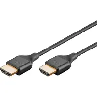 Goobay HDMI (type A) — HDMI (type A) (5 m), Câble vidéo, Noir
