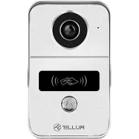 Tellur Smart WiFi Video DoorBell 1080P, fonction de déverrouillage, carillon intérieur, gris (Filaire, WiFi)