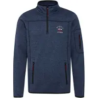 FQ1924 Pull-over 'BIRK' bleu marine / bleu chiné / mélange de couleurs / noir