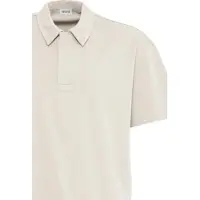 Solid Polo pour homme SDOSWALD, 100 % coton, coupe oversize
