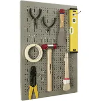Allit Panneau perforé pour outils "StorePlus Flex M 152,40cm (60"), gris avec perforation Euro pour tous les crochets et supports courants, - 1 pièce (455015)
