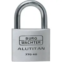 Burg wachter Burg Wÿchter 36061 Cadenas 40.00 Mm Fermeture Différente Aluminium Avec Serrure à Clé C304562