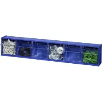 Toolstation VarioPlus ProFlip 6 Bac de rangement Bleu Rectangulaire HIPS