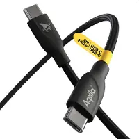 Aqiila Cablebird CB12 - Câble tressé USB-C vers USB-C, 240W (2m) - Noir (2 m, USB 2.0, 240 W)