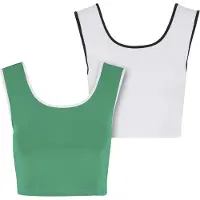 Urban Classics Haut vert / noir / blanc