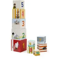 Kids Concept Stacking Cubes Moomin Nestable Shapes Multicolore Enfants