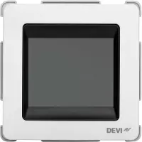 Danfoss Thermostat avec écran tactile pour la régulation des chauffages au sol électriques, type de sonde : pièce et sol, blanc pur RAL 9010, 1 pièce.