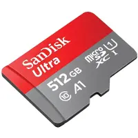 SanDisk Ultra - Carte mémoire flash (adaptateur microSDXC vers SD inclus) - 512 Go - A1 / UHS Class 1 / Class10 - microSDXC UHS-I