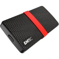Emtec X200 256 Go USB Type-C 3.2 Gen 1 (3.1 Gen 1) Noir, Rouge