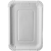 Papstar Assiette en carton "pure" carrée, 180 x 260 mm, blancá, 250pcs