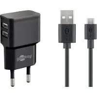 Goobay Chargeur micro USB avec câble - 2 400 mA