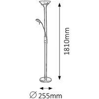 Rabalux Lampadaire laiton R7S + G9 1x40W Beta 4076