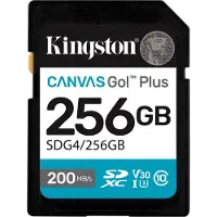 Kingston Technology 256 Go SDXC Canvas Go Plus Gen4 200 Mo/s C10 UHS-I U3 V30